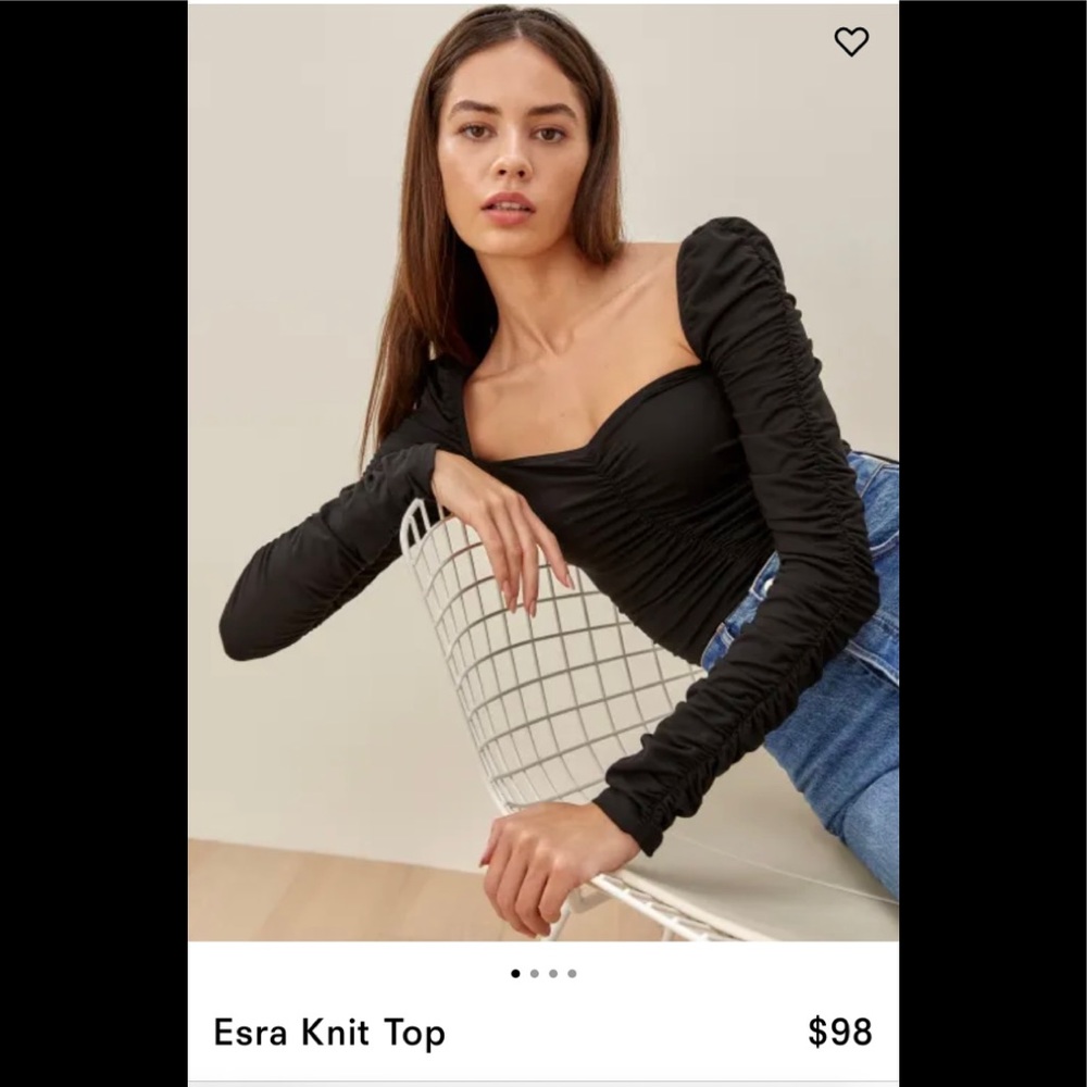 Reformation Ezra Knot Top Size S still available on website .